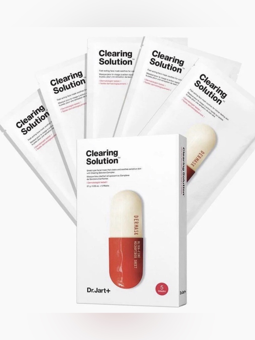 NEW! Dr. Jart+ Clearing Solution Sheet Mask Set